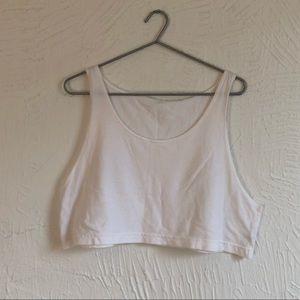 American Apparel White Crop Top